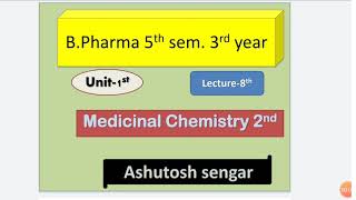 Medicinal chemistry 2nd For BPharma 5th Sem Lecture 8th of unit1st topicCancer Antineoplastics [upl. by Eceinehs]