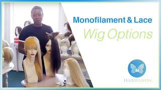 Monofilament or Lace Wig options  HairWeavoncom [upl. by Naitsirk]