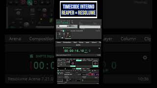 TIMECODE INTERNO REAPER  RESOLUME SHORTS [upl. by Fendig933]