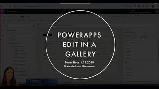 SharePoint Power Hour PowerApps edit in a gallery [upl. by Agarhs]