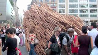 unbelievable sukkah city in union squarenew york videodyssey150 [upl. by Llezo]