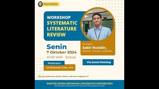 Workshop Systematic Literature Review  DSI UNDIP Angkatan 9 [upl. by Kong783]