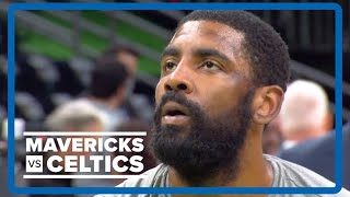 2024 NBA Finals  Mavs Kyrie Irving warms up before Game 5 in Boston [upl. by Ellsworth]