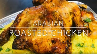 Arabic Whole Roast Chicken  Middle Eastern Machine Chicken [upl. by Namrej]