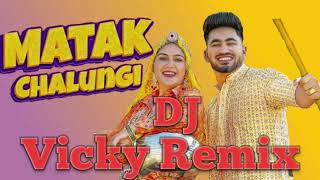 matak chalungi raat mera murga bolega Sapna Choudhary viral video song dj Vicky Remix 2024 [upl. by Hizar]