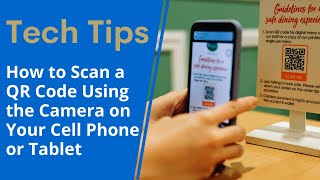 How to Scan QR code with the camera on your cell phone or tablet [upl. by Absa405]