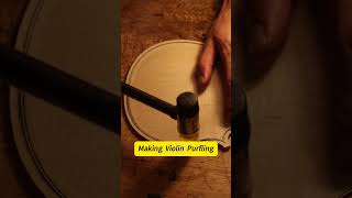 Making Violin Purfling luthier woodworking craft musicalinstrument traditionalart handmade [upl. by Ecyt]