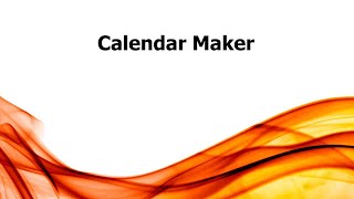 AUG CalendarMaker by Crystal Long  Access ET [upl. by Leesen]