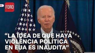 Joe Biden dirige mensaje sobre atentado contra Donald Trump  Las Noticias [upl. by Akiemaj457]