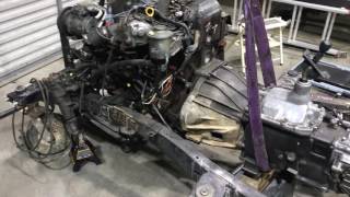 Toyota dually 15bt turbo diesel swap progress and walk around the shop [upl. by Esau842]