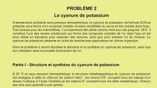 Corrigé Ccinp Chimie PC 2023 partie2 [upl. by Wardle]