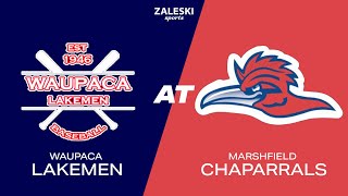 Waupaca Lakemen at Marshfield Chaparrals  2024 Mens Baseball [upl. by Einberger]