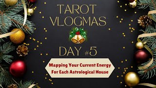 Tarot Vlogmas Day 5🎄 Mapping Your Current Energy For Each Astrological House 🎄 [upl. by Germaun]