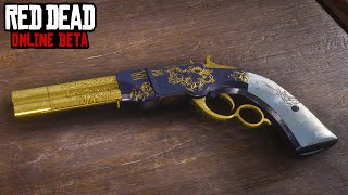 Red Dead Online  Volcanic Pistol Weapons Customization amp Showcase  RDR 2 [upl. by Yci945]