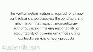 How do inherently governmental functions relate to the CORs duties [upl. by Gwenny258]