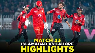 PSL 9  Full Highlights  Islamabad United vs Lahore Qalandars  Match 23  M2A1A [upl. by Regnig]