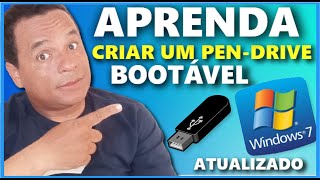 Como CRIAR UM PENDRIVE BOOTÁVEL com WINDOWS 7 [upl. by Seavir]