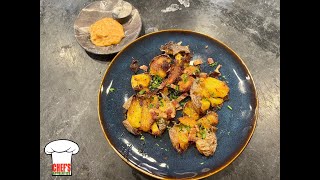 Spain On A Small Plate Golden Smashed Potatas Bravas [upl. by Towill]