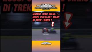 🔴 BEST MOMENT  ROSSI OVERTAKE MARC DI TREK LURUS shortvideo viralshort race [upl. by Studner]