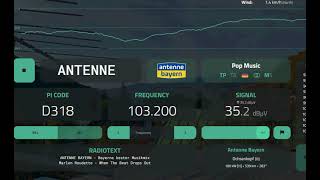 FM DX ANTENNE BAYERN Ochsenkopf 539 km [upl. by Kikelia]