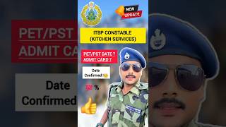 ITBP Constable Kitchen Service Admit CardExam DatePhysical Test confirm Date✅️ [upl. by Eadahc581]