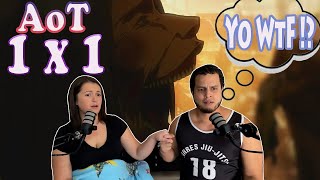 Attack on Titan Reaction 1x1  First Watch [upl. by Shargel]