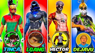 JUGUÉ CON LAS quotSKINS DE YOUTUBERSquot MAS INSANAS ☠️🔥 FREE FIRE [upl. by Nathanoj]