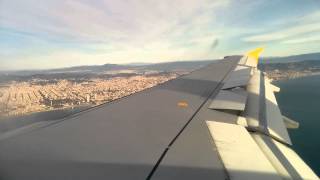 Landing at Barcelona  El Prat  Vueling A320 [upl. by Cirnek]