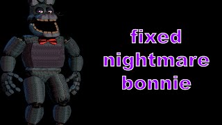 Speededit Fixed Nightmare Bonnie FNAF [upl. by Samuele203]