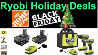 Ryobi Black Friday 2024 Holiday Deals Home Depot [upl. by Richman109]