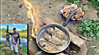 OLHA O FRITO AI PESCANDO TILÁPIAS COM CAMARÃO 🦐 [upl. by Deni]