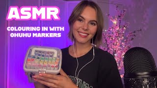 ASMR  Colouring In Triggers with Ohuhu Markers 🎨 [upl. by Annat]