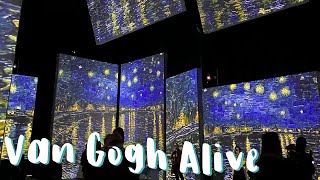 VAN GOGH ALIVE  THE EXPERIENCE  VLOG REVIEW Birmingham Hippodrome [upl. by Vladi]