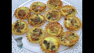 Recette de quiche duxelle de champignons et Roquefort [upl. by Salis103]