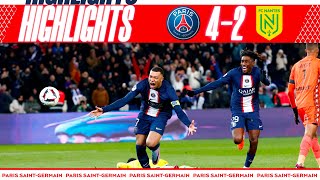 HIGHLIGHTS  PSG 42 NANTES I MESSI DANILO amp MBAPPÉ ⚽️ [upl. by Sawyor]