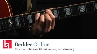 Jazz Guitar Lesson Chord Voicing and Comping [upl. by Elamor]