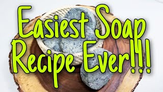 Easy Two Ingredient Five Minute Soap Recipe How To Microwave Soap Scraps To Make Bars of Soap [upl. by Annawit]