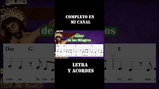 Señor de los milagros acordes tutorial partitura youtubeshorts octubre peru shorts score [upl. by Yvan120]