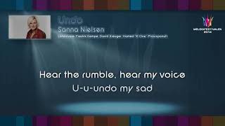 Sanna Nielsen  Undo Karaoke [upl. by Mann]