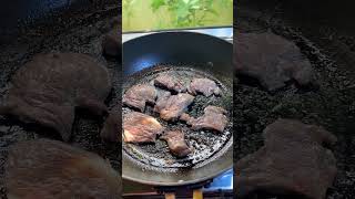 Pan fried beef food [upl. by Eek]