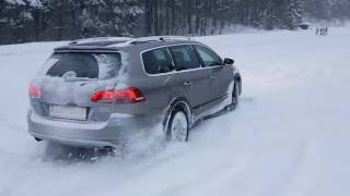 VW Passat Alltrack Snow Drift [upl. by Koloski]