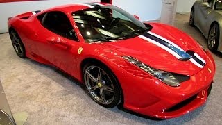 2014 Ferrari 458 Speciale  Exterior and Interior Walkaround  2014 Toronto Auto Show [upl. by Pilihp899]