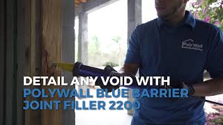 Poly Wall Blue Barrier Liquid Flashing 2100 [upl. by Daigle]