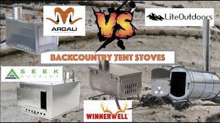 2 Person Backcountry Tent Stoves Argali VS Seek Outside VS Lite Outdoors VS Winnerwell [upl. by Garrott]