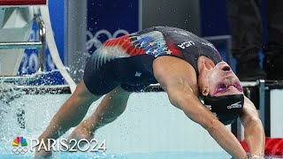 Regan Smith Kaylee McKeown set up blockbuster 100m backstroke final  Paris Olympics  NBC Sports [upl. by Azaria512]