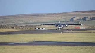 Shortest scheduled flight Papa Westray to Westray [upl. by Sawyor]