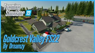 Goldcrest Valley FS22 Map Tour  Farming Simulator 22  FS22 [upl. by Aisylla]