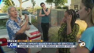 Woman confronts neighbor who has her service dog [upl. by Assyl]