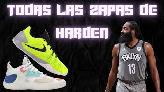 TODAS las ZAPATILLAS de JAMES HARDEN 20092022  SNEAKERTECA [upl. by Kipp945]