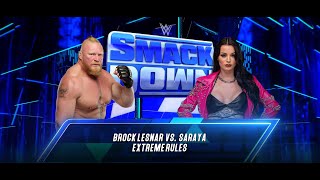 Brock Lesnar vs Saraya  WWE SmackDown Extreme Rules Live Match [upl. by Ingvar]